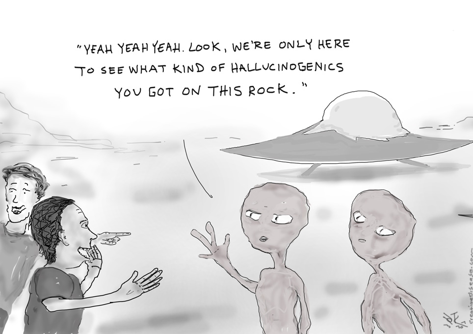 alien ufo drugs comic