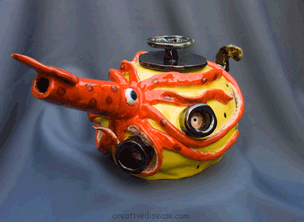 squid tea kettle holtek ceramic